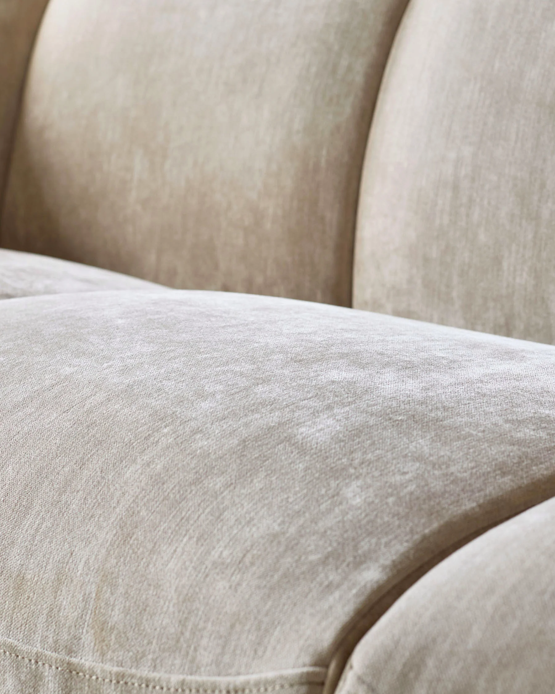 Teagan champagne fabric 2 seater sofa - Image 4