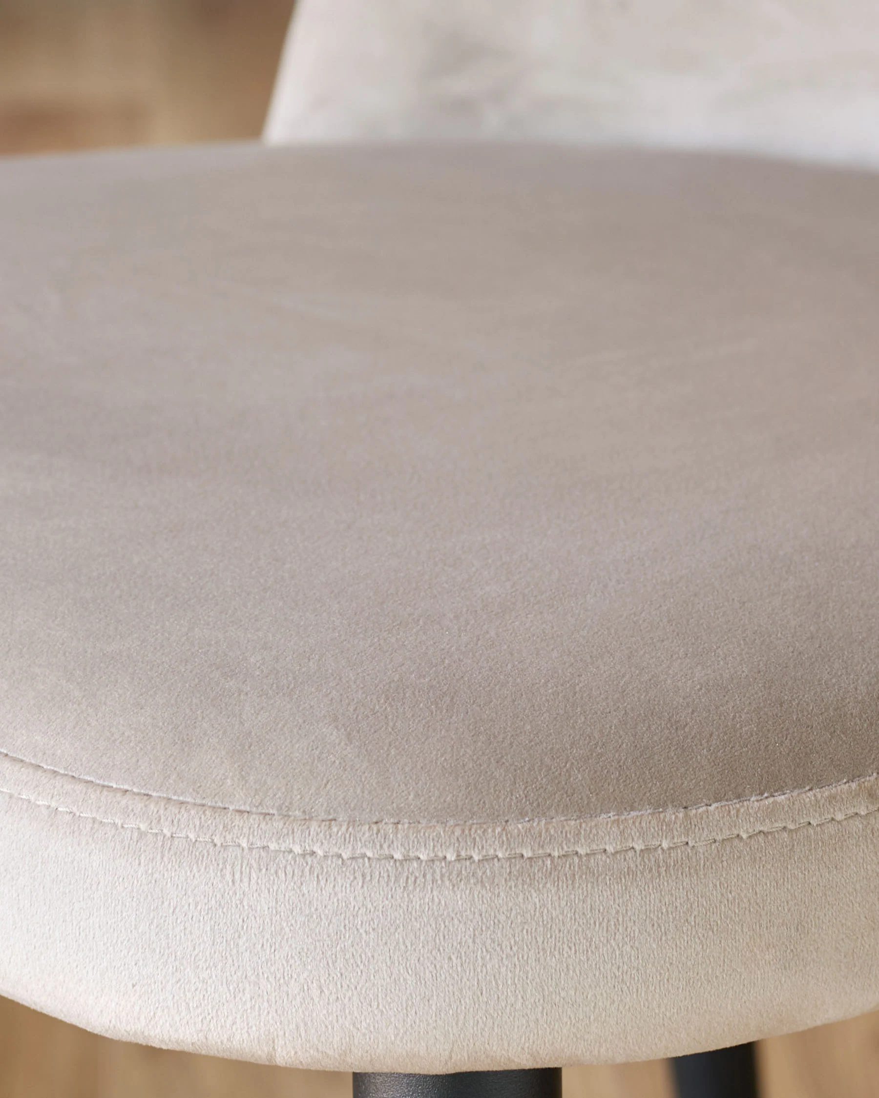 Trinny Champagne Velvet Dining Chair - Image 8