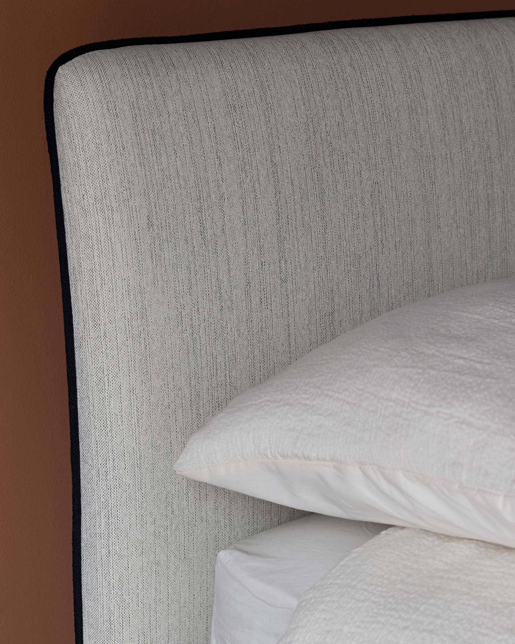 Turin ivory dual tone fabric super king ottoman storage bed - Image 5