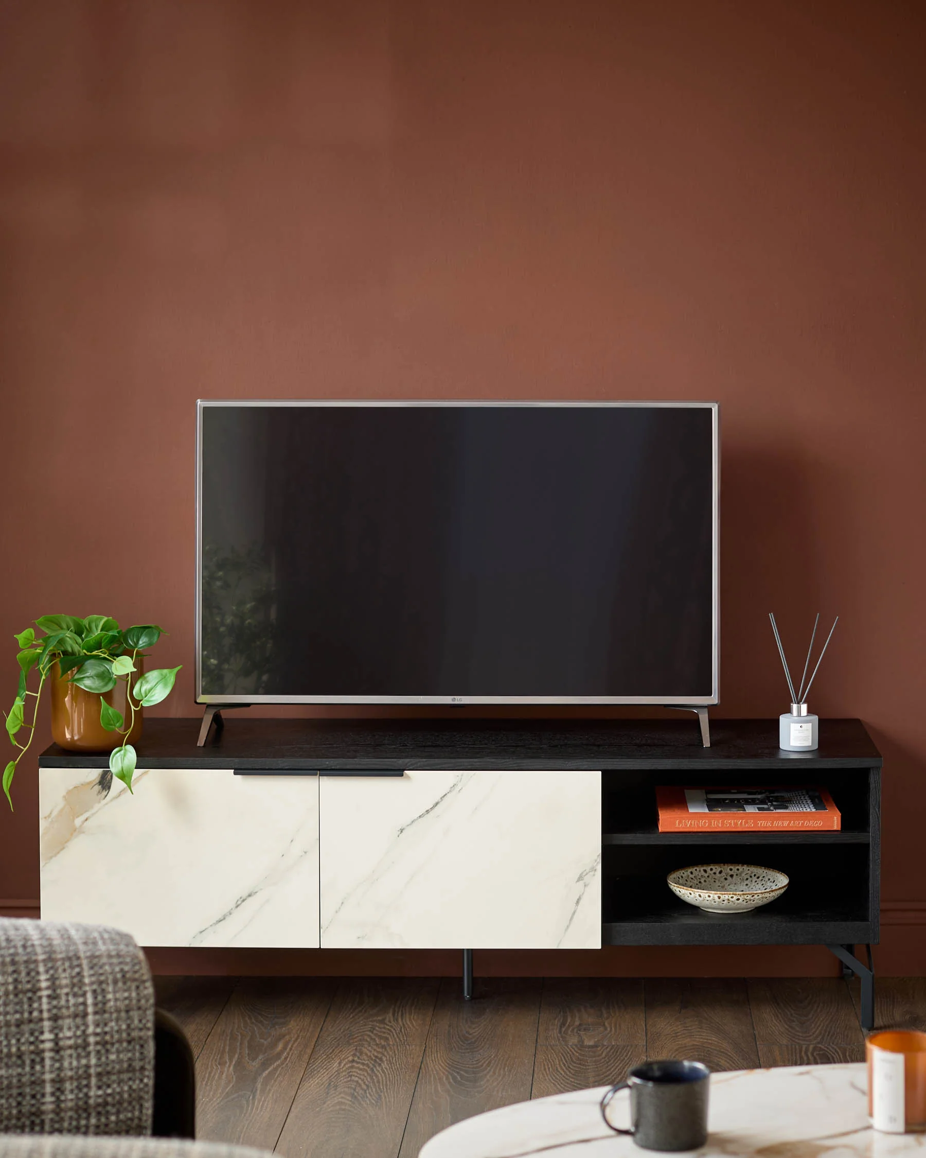 Winslow natural ceramic TV unit - Image 2